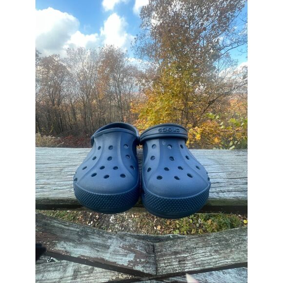 Crocs Kids' Baya Clog Navy Sz 1 Youth - Picture 7 of 8